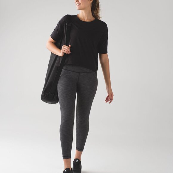 Lululemon High Times Pant Heathered Black size 12 - Picture 2 of 14